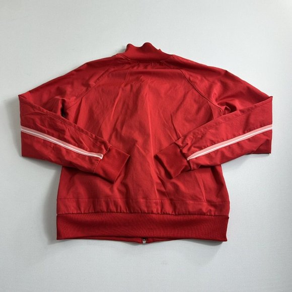 Vintage Y2K Nike Athletic Track Jacket Women Size Large Red Active Training - Picture 2 of 8